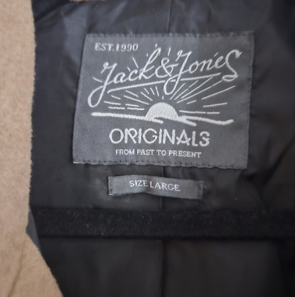 Jack & Jones Brown Trench Coat Timeless Design - Picture 2 of 4
